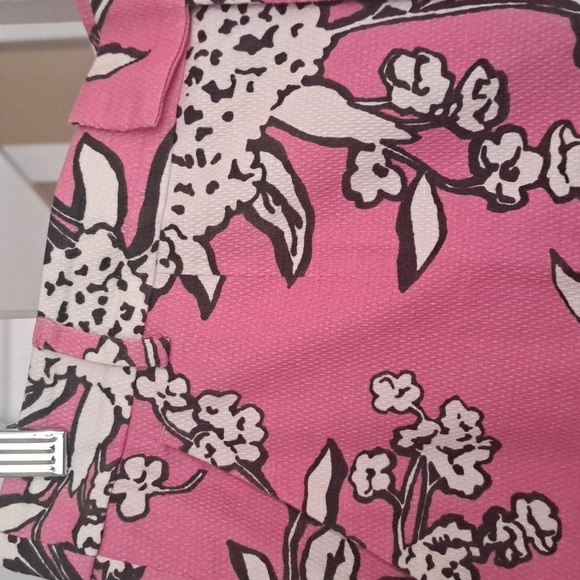 Red Valentino Garavani Pink&White Floral Cotton Chino Pant Italian Sz44 EUC - Picture 2 of 10